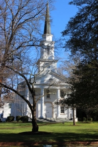 Picture of the front of the church
