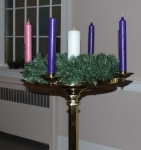 Five Advent candles